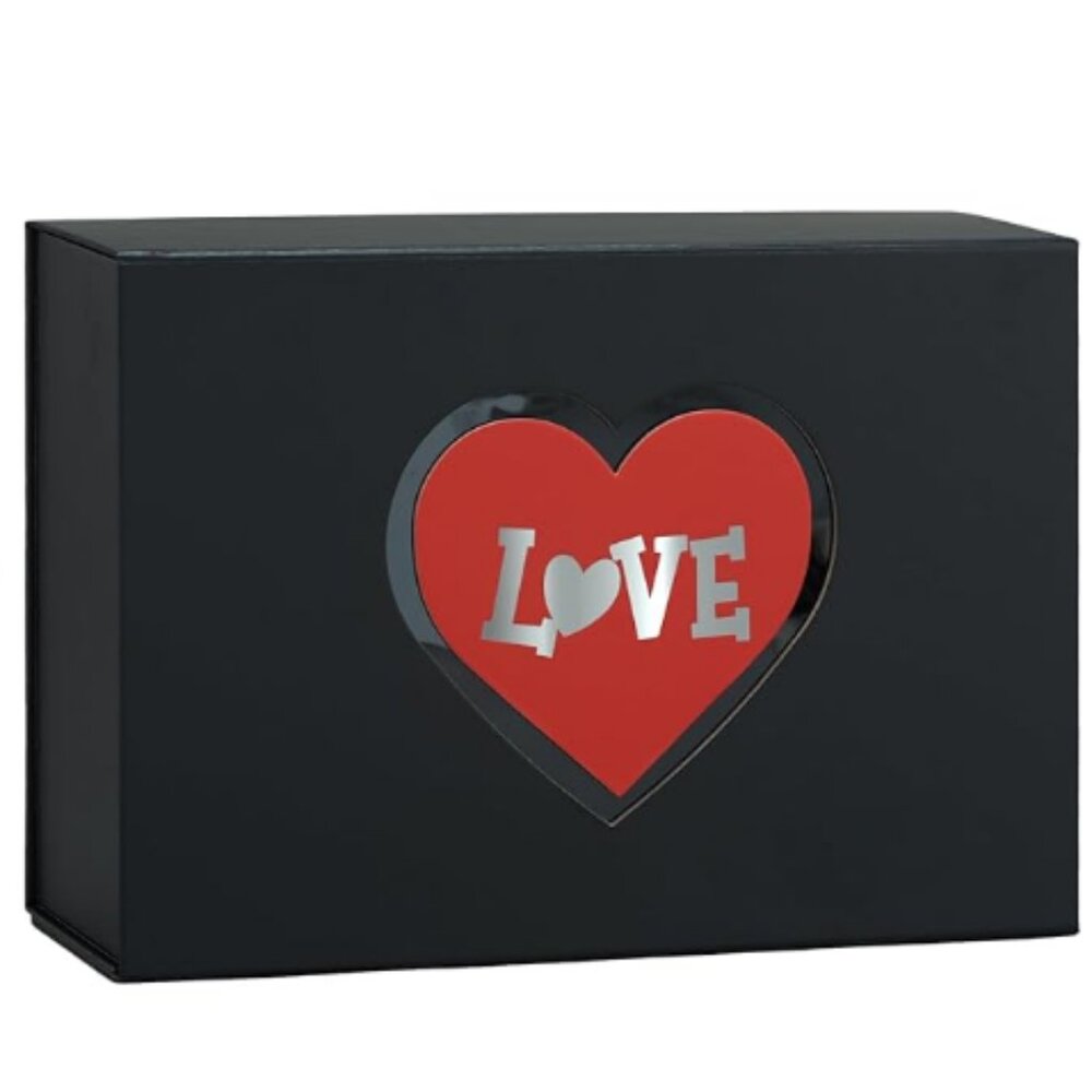 Magnetic Gift Box with Lid & Heart Decor 1 Pack